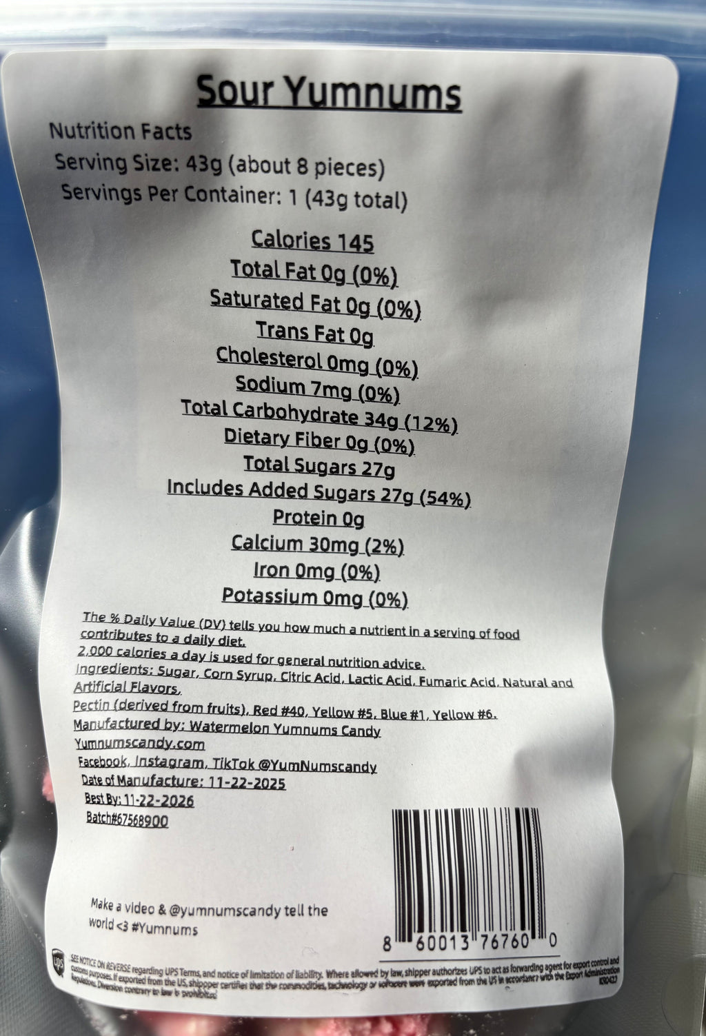 Sour Blast Freeze-Dried Candy