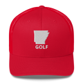 Arkansas Golf Trucker Cap